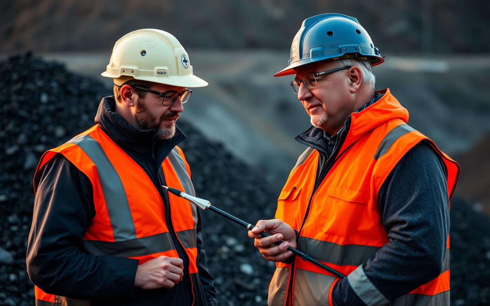 Field inspector at mine site